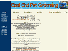 Tablet Screenshot of eastendpetgrooming.com